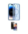 ieg™ iPhone 16 Pro Max Kılıf Siluet Minimal Prime - Siyah 3D Antistatik Mat Seramik Nano Ekran Koruyucu