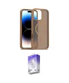 ieg™ iPhone 16 Pro Max Kılıf Siluet Minimal Prime - Siyah Bilvis 5in1 3D Magic Cam Ekran Koruyucu