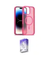 ieg™ iPhone 16 Pro Max Kılıf Siluet Minimal Prime - Siyah Bilvis 5in1 3D Magic Cam Ekran Koruyucu