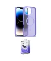 ieg™ iPhone 16 Pro Max Kılıf Siluet Minimal Prime - Siyah Bilvis 5in1 5D Magic Hayalet Cam Ekran Koruyucu