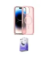 ieg™ iPhone 16 Pro Max Kılıf Siluet Minimal Prime - Siyah Bilvis 5in1 5D Magic Hayalet Cam Ekran Koruyucu