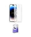 ieg™ iPhone 16 Pro Max Kılıf Siluet Minimal Prime - Siyah Bilvis 5in1 5D Magic Hayalet Cam Ekran Koruyucu