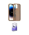 ieg™ iPhone 16 Pro Max Kılıf Siluet Minimal Prime - Siyah Bilvis 5in1 5D Magic Hayalet Cam Ekran Koruyucu