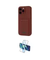 ieg™ iPhone 16 Pro Max Kılıf Vadi Çizgi Prime - Siyah 3D Antistatik Cam Ekran Koruyucu