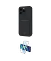 ieg™ iPhone 16 Pro Max Kılıf Vadi Çizgi Prime - Siyah 3D Antistatik Cam Ekran Koruyucu
