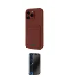 ieg™ iPhone 16 Pro Max Kılıf Vadi Çizgi Prime - Siyah 3D Antistatik Hayalet Cam Ekran Koruyucu