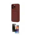 ieg™ iPhone 16 Pro Max Kılıf Vadi Çizgi Prime - Siyah 3D Antistatik Mat Seramik Nano Ekran Koruyucu