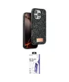 ieg™ iPhone 16 Pro Max Kılıf Vadi Klasik Serisi - Siyah Bilvis 3X AR HD Cam Ekran Koruyucu