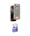 ieg™ iPhone 16 Pro Max Kılıf Vadi Klasik Serisi - Siyah Bilvis 5in1 5D Magic Hayalet Cam Ekran Koruyucu