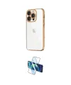 ieg™ iPhone 16 Pro Max Kılıf Vadi Minimal - Siyah 3D Antistatik Cam Ekran Koruyucu