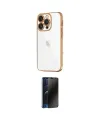 ieg™ iPhone 16 Pro Max Kılıf Vadi Minimal - Siyah 3D Antistatik Hayalet Cam Ekran Koruyucu