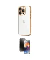 ieg™ iPhone 16 Pro Max Kılıf Vadi Minimal - Siyah 3D Antistatik Mat Seramik Nano Ekran Koruyucu