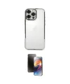 ieg™ iPhone 16 Pro Max Kılıf Vadi Minimal - Siyah 3D Antistatik Mat Seramik Nano Ekran Koruyucu