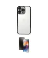 ieg™ iPhone 16 Pro Max Kılıf Vadi Minimal - Siyah 3D Antistatik Mat Seramik Nano Ekran Koruyucu