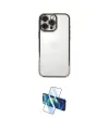 ieg™ iPhone 16 Pro Max Kılıf Vadi Minimal - Siyah 3D Antistatik Seramik Nano Ekran Koruyucu