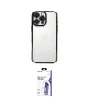 ieg™ iPhone 16 Pro Max Kılıf Vadi Minimal - Siyah Bilvis 3X AR HD Cam Ekran Koruyucu
