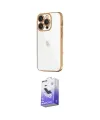 ieg™ iPhone 16 Pro Max Kılıf Vadi Minimal - Siyah Bilvis 5in1 5D Magic Hayalet Cam Ekran Koruyucu
