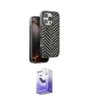ieg™ iPhone 16 Pro Max Kılıf Vadi Özel Seri - Siyah Bilvis 5in1 5D Magic Hayalet Cam Ekran Koruyucu