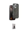 ieg™ iPhone 16 Pro Max Kılıf Vadi Özel Seri - Siyah Bilvis Hayalet Cam Ekran Koruyucu