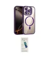 ieg™ iPhone 16 Pro Max Kılıf Yadigar Asil Koleksiyonu - Şeffaf Pasifik Cam Ekran Koruyucu