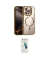 ieg™ iPhone 16 Pro Max Kılıf Yadigar Asil Koleksiyonu - Şeffaf Pasifik Cam Ekran Koruyucu
