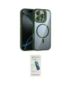 ieg™ iPhone 16 Pro Max Kılıf Yadigar Asil Koleksiyonu - Şeffaf Pasifik Cam Ekran Koruyucu