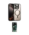 ieg™ iPhone 16 Pro Max Kılıf Yadigar Asil Koleksiyonu - Siyah 360 Mat Full Body Arka Koruyucu
