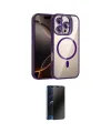 ieg™ iPhone 16 Pro Max Kılıf Yadigar Asil Koleksiyonu - Siyah 3D Antistatik Hayalet Cam Ekran Koruyucu