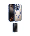 ieg™ iPhone 16 Pro Max Kılıf Yadigar Asil Koleksiyonu - Siyah 3D Antistatik Hayalet Cam Ekran Koruyucu