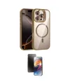 ieg™ iPhone 16 Pro Max Kılıf Yadigar Asil Koleksiyonu - Siyah 3D Antistatik Mat Seramik Nano Ekran Koruyucu