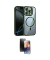 ieg™ iPhone 16 Pro Max Kılıf Yadigar Asil Koleksiyonu - Siyah 3D Antistatik Mat Seramik Nano Ekran Koruyucu