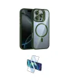 ieg™ iPhone 16 Pro Max Kılıf Yadigar Asil Koleksiyonu - Siyah 3D Antistatik Seramik Nano Ekran Koruyucu