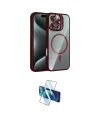 ieg™ iPhone 16 Pro Max Kılıf Yadigar Asil Koleksiyonu - Siyah 3D Antistatik Seramik Nano Ekran Koruyucu