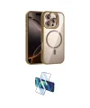ieg™ iPhone 16 Pro Max Kılıf Yadigar Asil Koleksiyonu - Siyah 3D Antistatik Seramik Nano Ekran Koruyucu