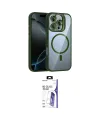 ieg™ iPhone 16 Pro Max Kılıf Yadigar Asil Koleksiyonu - Siyah Bilvis 3X AR HD Cam Ekran Koruyucu