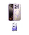 ieg™ iPhone 16 Pro Max Kılıf Yadigar Asil Koleksiyonu - Siyah Bilvis 5in1 5D Magic Hayalet Cam Ekran Koruyucu