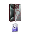 ieg™ iPhone 16 Pro Max Kılıf Yadigar Asil Koleksiyonu - Siyah Bilvis 5in1 5D Magic Hayalet Cam Ekran Koruyucu