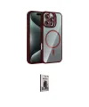 ieg™ iPhone 16 Pro Max Kılıf Yadigar Asil Koleksiyonu - Siyah Bilvis Hayalet Cam Ekran Koruyucu
