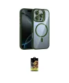 ieg™ iPhone 16 Pro Max Kılıf Yadigar Asil Koleksiyonu - Siyah Buffer Cam Ekran Koruyucu