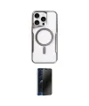 ieg™ iPhone 16 Pro Max Kılıf Yadigar Klasik Özel Seri - Siyah 3D Antistatik Hayalet Cam Ekran Koruyucu