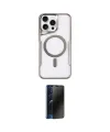 ieg™ iPhone 16 Pro Max Kılıf Yadigar Klasik Özel Seri - Siyah 3D Antistatik Hayalet Cam Ekran Koruyucu