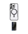 ieg™ iPhone 16 Pro Max Kılıf Yadigar Klasik Özel Seri - Siyah 3D Antistatik Hayalet Cam Ekran Koruyucu