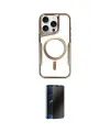 ieg™ iPhone 16 Pro Max Kılıf Yadigar Klasik Özel Seri - Siyah 3D Antistatik Hayalet Cam Ekran Koruyucu