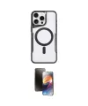 ieg™ iPhone 16 Pro Max Kılıf Yadigar Klasik Özel Seri - Siyah 3D Antistatik Mat Seramik Nano Ekran Koruyucu