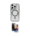 ieg™ iPhone 16 Pro Max Kılıf Yadigar Klasik Özel Seri - Siyah 3D Antistatik Mat Seramik Nano Ekran Koruyucu