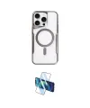 ieg™ iPhone 16 Pro Max Kılıf Yadigar Klasik Özel Seri - Siyah 3D Antistatik Seramik Nano Ekran Koruyucu