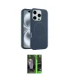 ieg™ iPhone 16 Pro Max Kılıf Yankı Form Serisi - Şeffaf 360 Full Body Arka Koruyucu