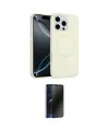 ieg™ iPhone 16 Pro Max Kılıf Yankı Form Serisi - Siyah 3D Antistatik Hayalet Cam Ekran Koruyucu