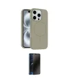 ieg™ iPhone 16 Pro Max Kılıf Yankı Form Serisi - Siyah 3D Antistatik Hayalet Cam Ekran Koruyucu