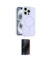 ieg™ iPhone 16 Pro Max Kılıf Yankı Form Serisi - Siyah 3D Antistatik Hayalet Cam Ekran Koruyucu